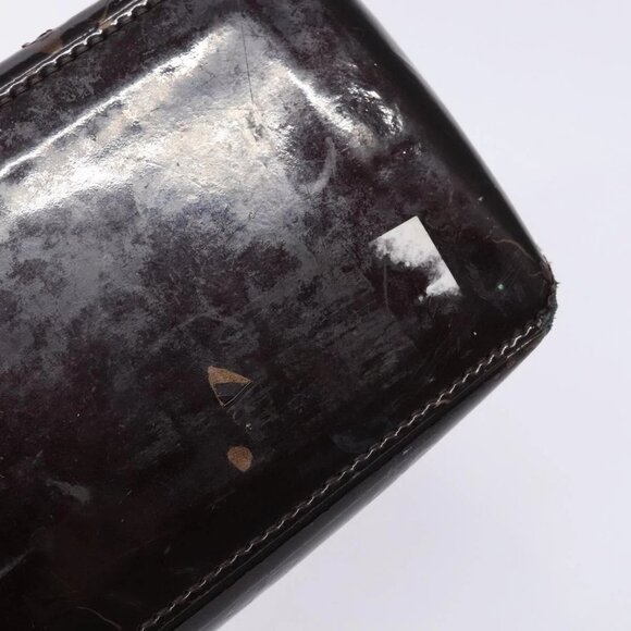 LOUIS VUITTON Monogram Vernis Wilshire PM Hand Bag Amarante Auth - Picture 10 of 16